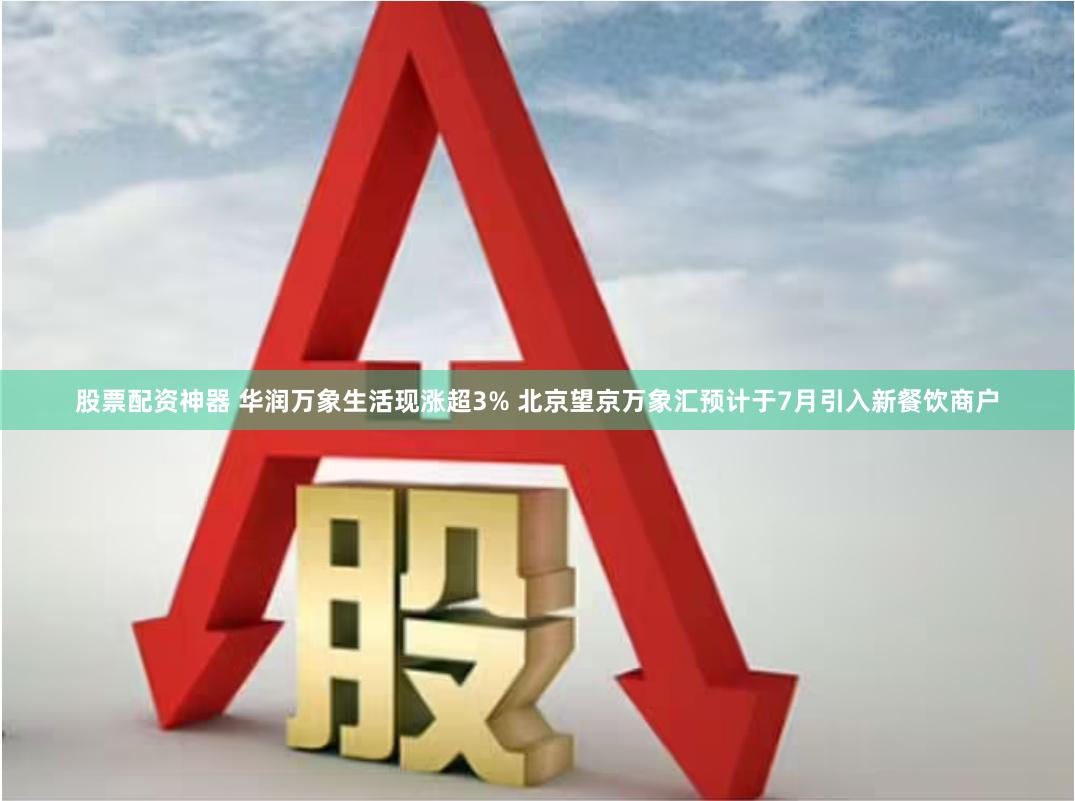 股票配资神器 华润万象生活现涨超3% 北京望京万象汇预计于7月引入新餐饮商户