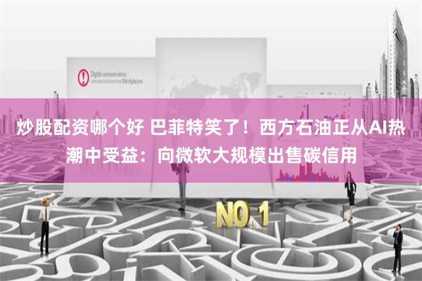 炒股配资哪个好 巴菲特笑了！西方石油正从AI热潮中受益：向微软大规模出售碳信用