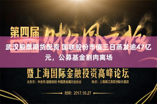 武汉股票期货配资 国联股份市值三日蒸发逾47亿元，公募基金割肉离场
